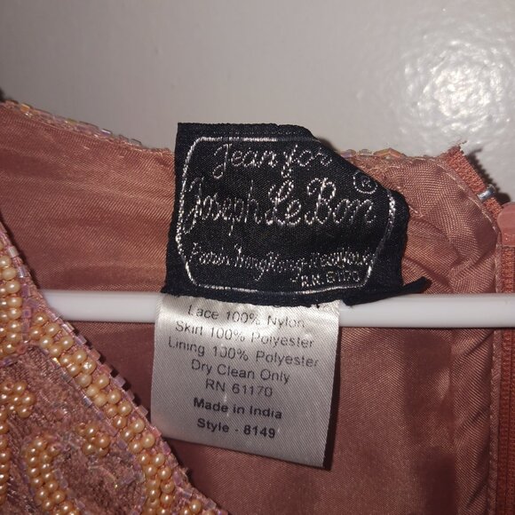 Vintage Jean for Joeseph LeBon beaded dress size 18 - Picture 3 of 3